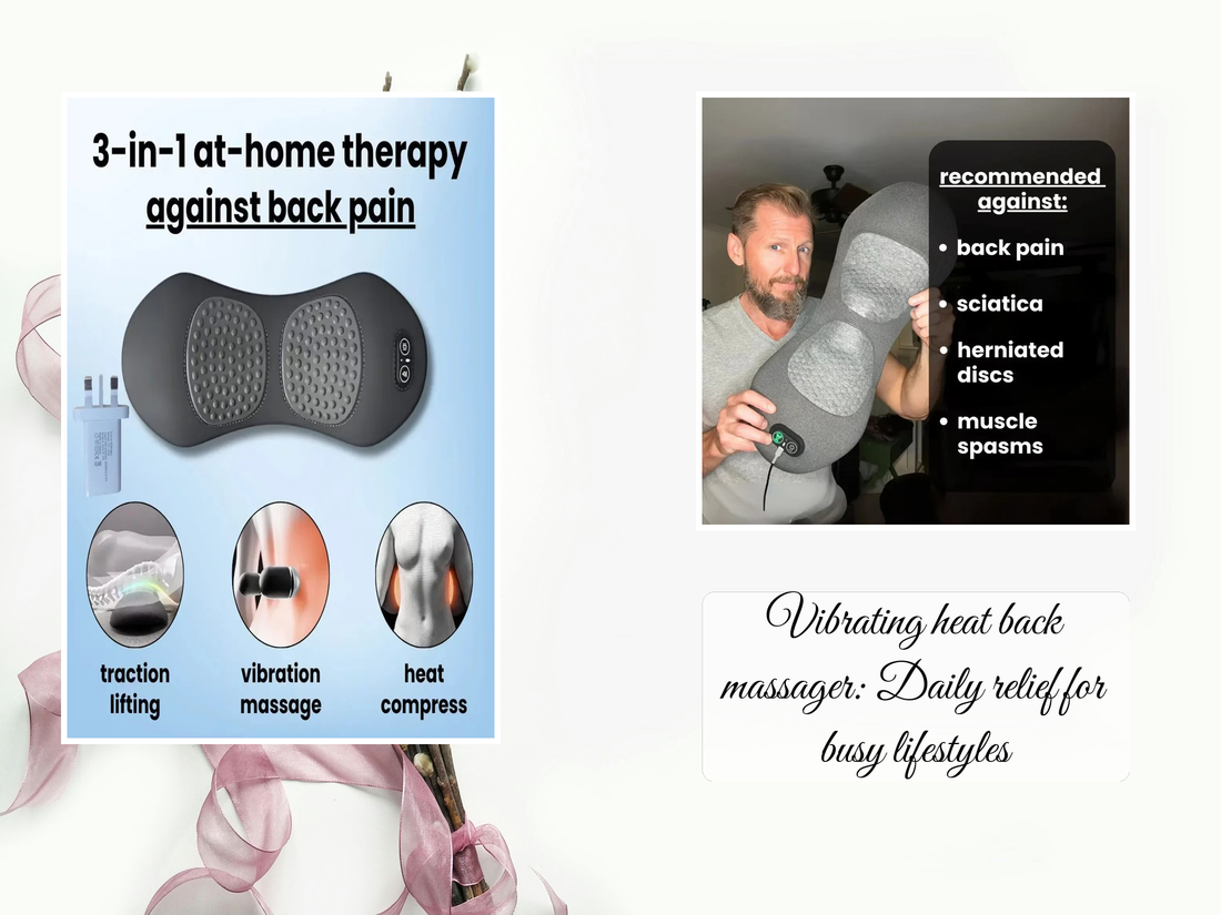 Vibrating heat back massager: Daily relief for busy lifestyles