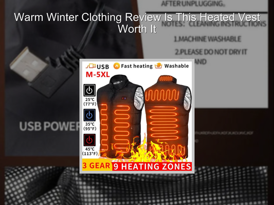 Warm Winter Clothing Review Is This Heated Vest Worth It