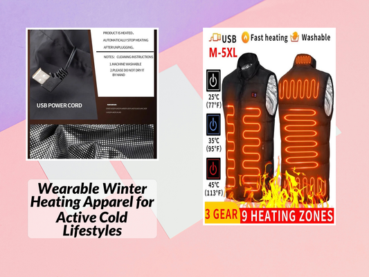 Wearable Winter Heating Apparel for Active Cold Lifestyles