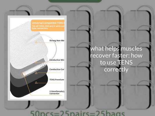 what helps muscles recover faster: how to use TENS correctly