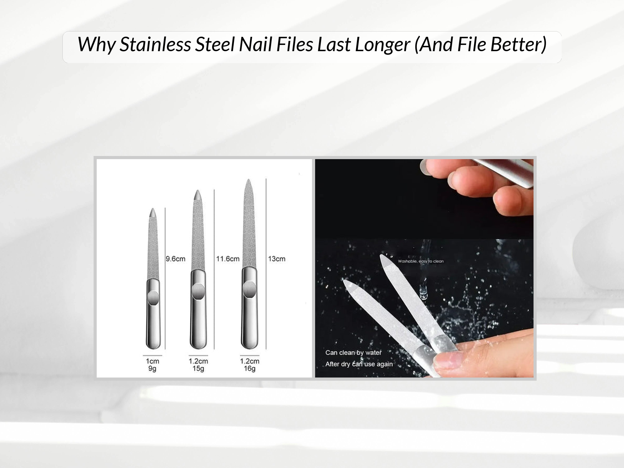 Nile File Best Stainless Steel Nail File: Why Triple Cut Beats All Others ...