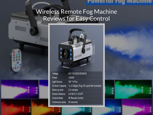 Wireless Remote Fog Machine Reviews for Easy Control