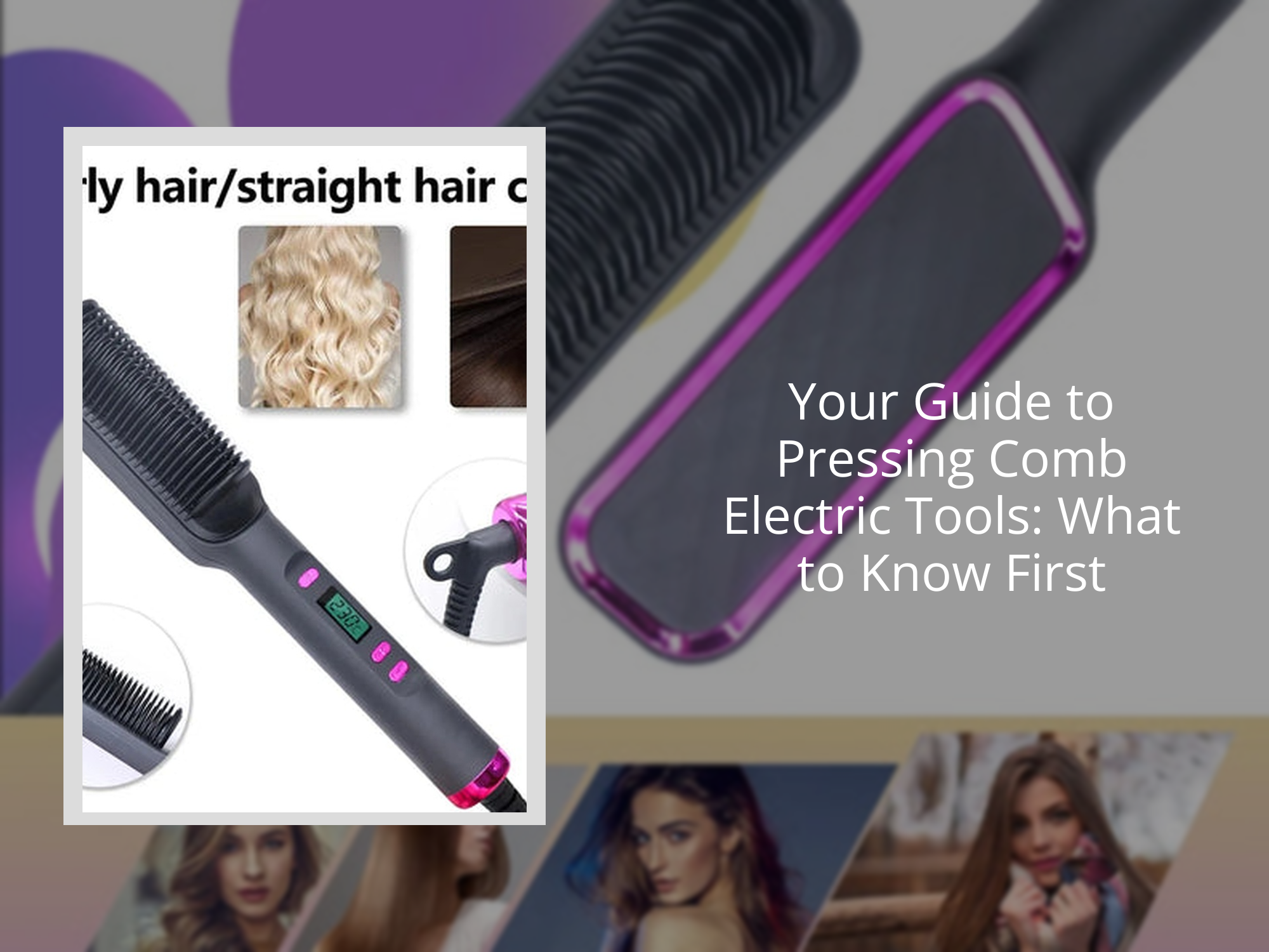 Electric Comb Invention Your Guide to Pressing Comb Electric Tools: What to Know First – KentDO ...