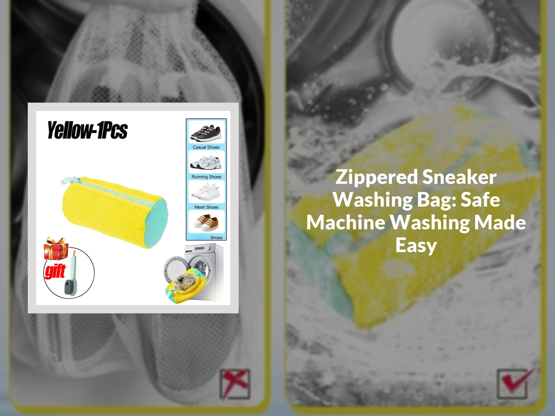 Zippered Sneaker Washing Bag: Safe Machine Washing Made Easy