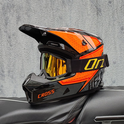 Full Face Motorcycle Helmet for Offroad Racing Safety