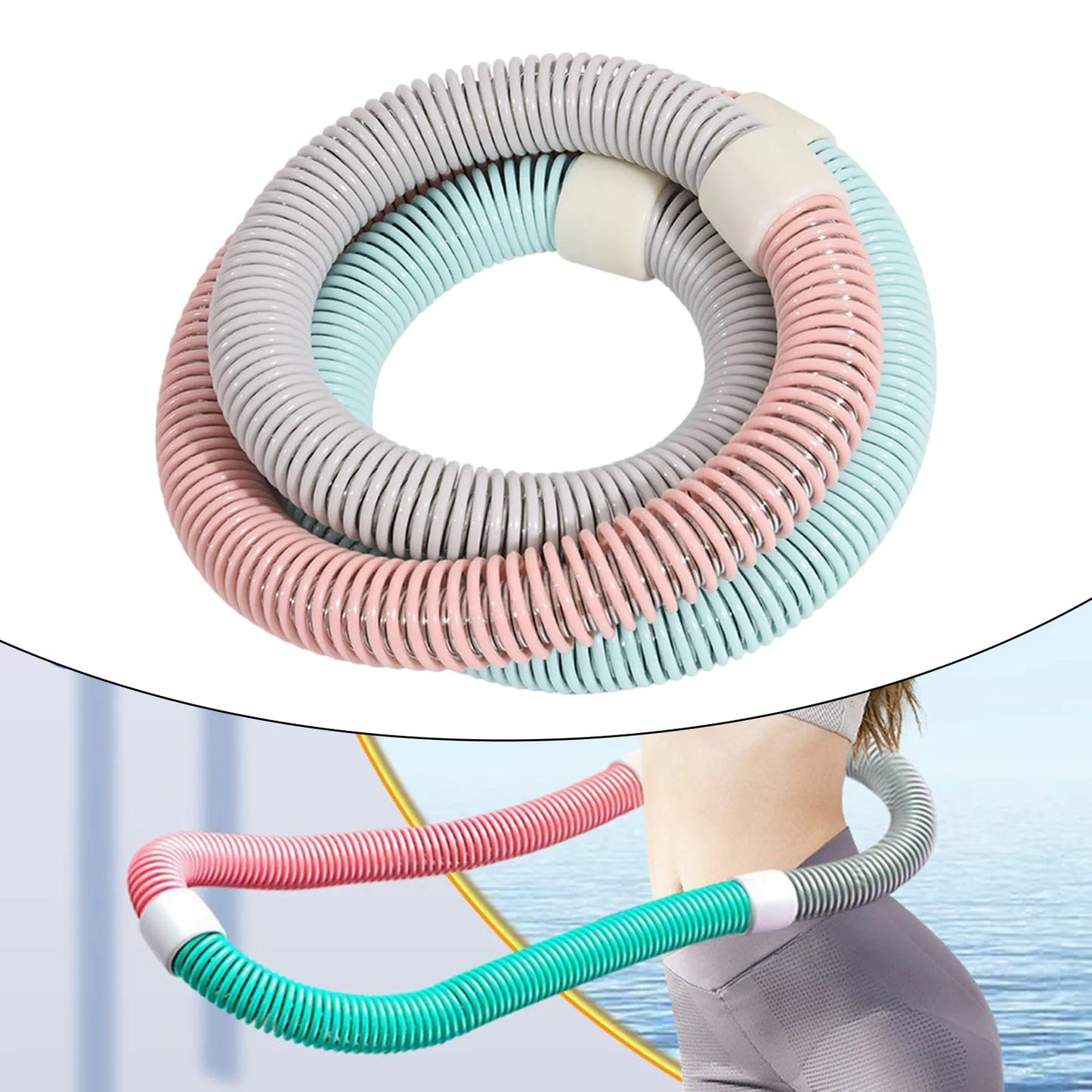 KentDO™ Weighted Fitness Hoop – Portable Waist Trainer for Adults