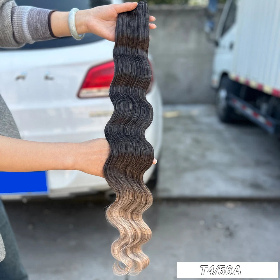 KentDO™ 30" Ombre Brown Body Wave Hair Extensions – Voluminous Look