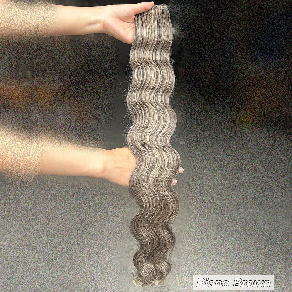 KentDO™ 30" Ombre Brown Body Wave Hair Extensions – Voluminous Look