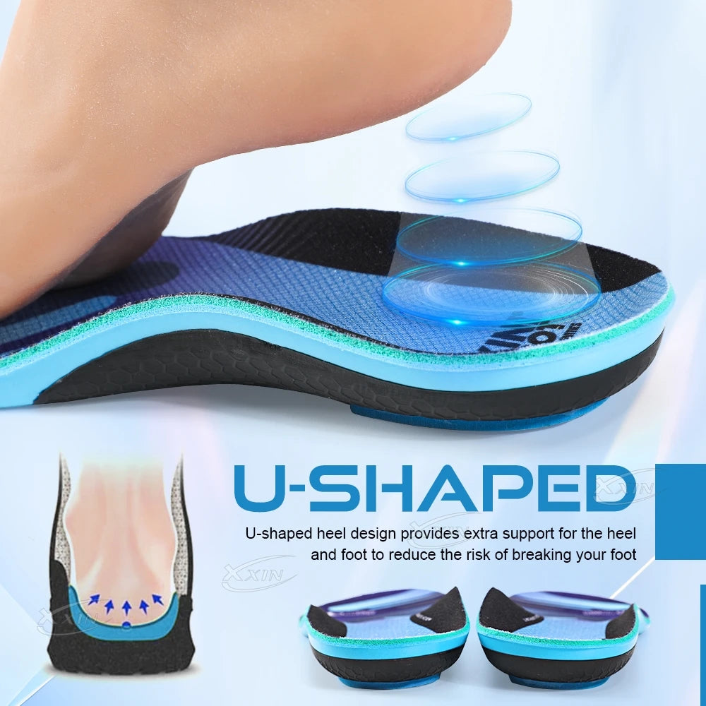 Carbon Fiber Insoles with PORON Heel Cushion & Arch Support