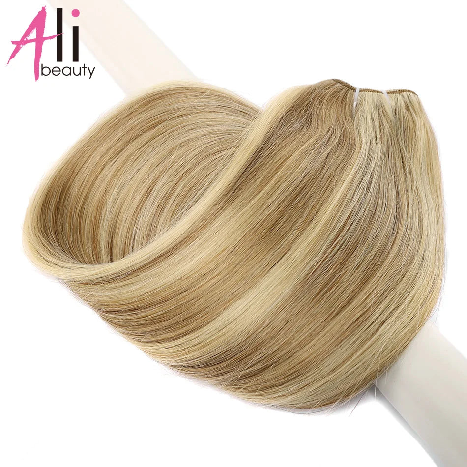 KentDO™ Straight Blonde Human Hair Extensions – Silky & Natural