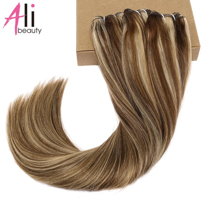 KentDO™ Straight Blonde Human Hair Extensions – Silky & Natural