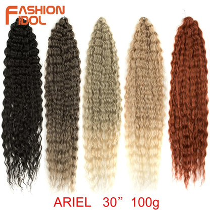 KentDO™ Water Wave Crochet Hair – Soft, Natural Curls 22"