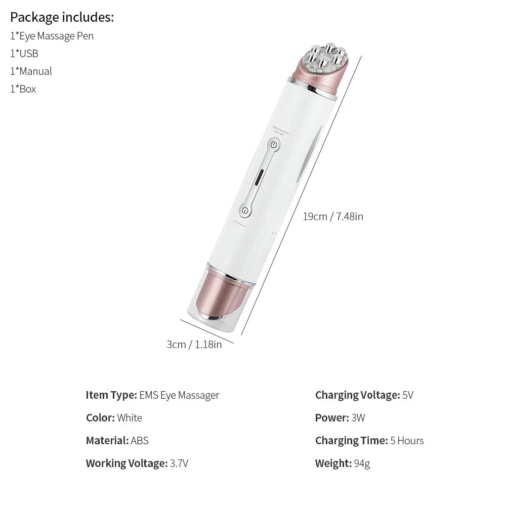 KentDO™ EMS Eye Massager – Anti-Wrinkle LED Therapy