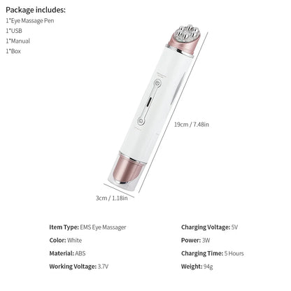 KentDO™ EMS Eye Massager – Anti-Wrinkle LED Therapy