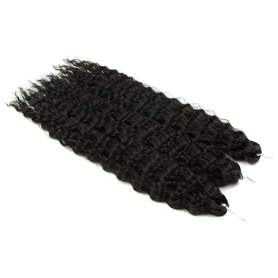 KentDO™ Water Wave Crochet Hair – Soft, Natural Curls 22"