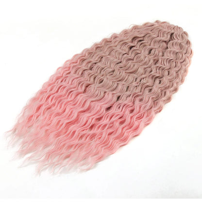 KentDO™ Water Wave Crochet Hair – Soft, Natural Curls 22"