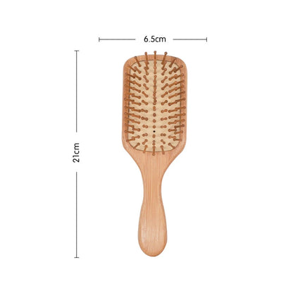 KentDO™ Bamboo Paddle Hair Brush – Anti-Static & Scalp Massage