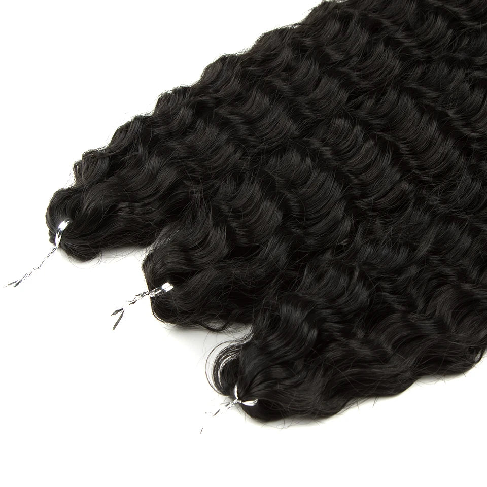 KentDO™ Water Wave Crochet Hair – Soft, Natural Curls 22"