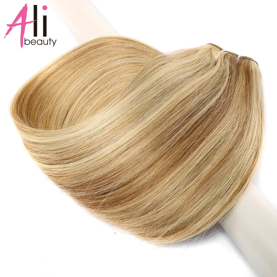 KentDO™ Straight Blonde Human Hair Extensions – Silky & Natural