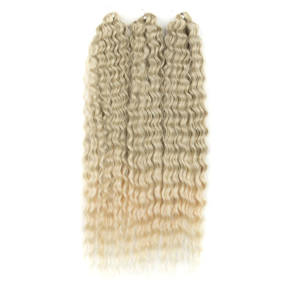 KentDO™ Water Wave Crochet Hair – Soft, Natural Curls 22"