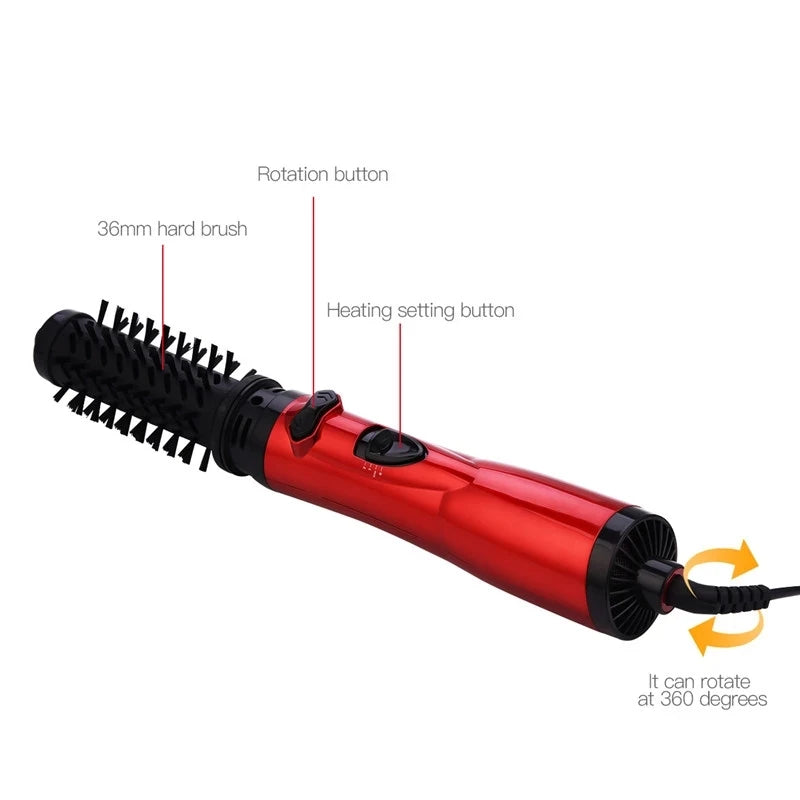 KentDO™ 2-in-1 Rotating Hot Air Brush & Hair Dryer