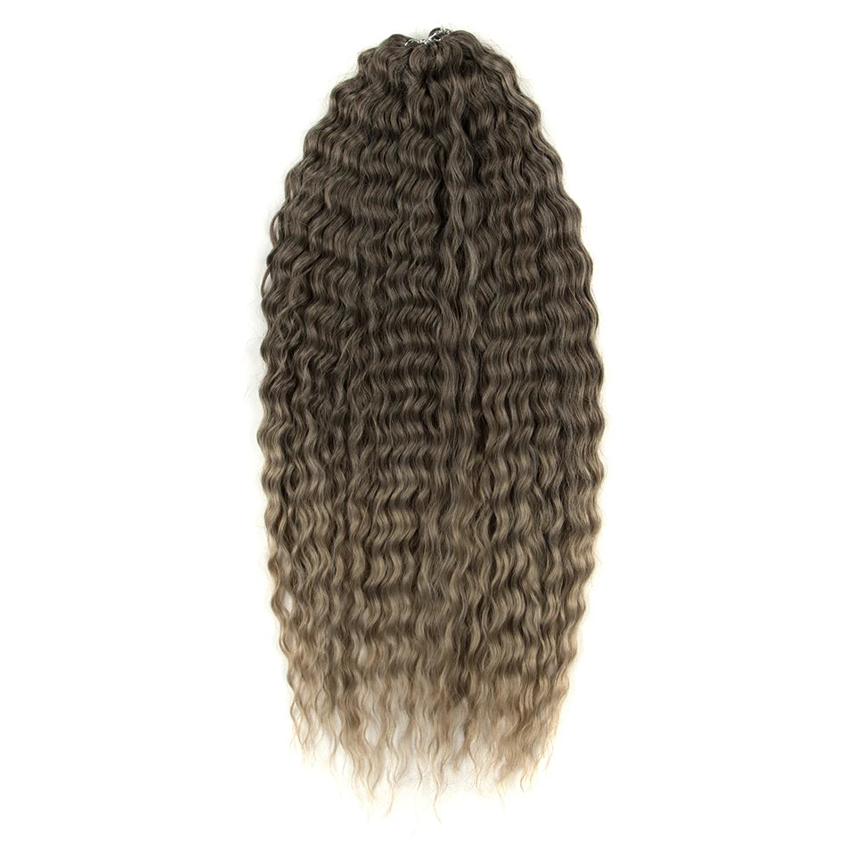 KentDO™ Water Wave Crochet Hair – Soft, Natural Curls 22"