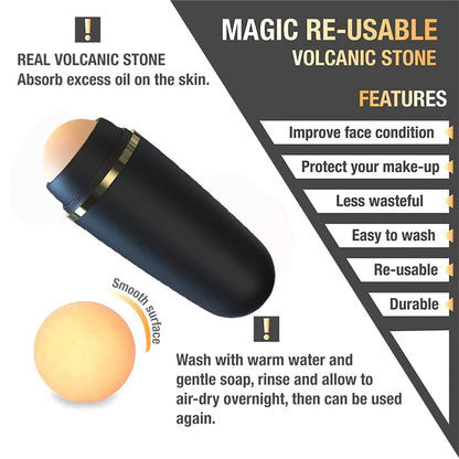 KentDO™ Volcanic Oil Absorbing Roller – Instant Shine Control