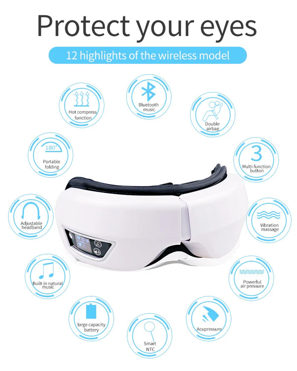 Foldable USB heated eye mask for dry eyes and relaxation