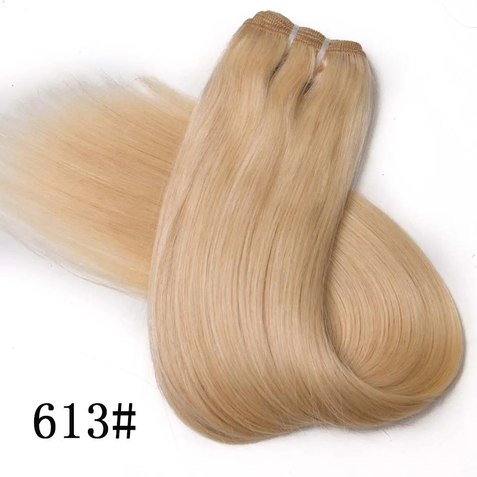 KentDO™ Straight Blonde Human Hair Extensions – Silky & Natural