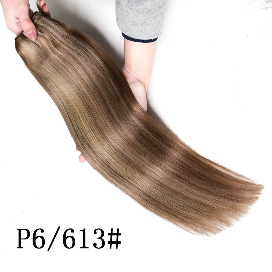 KentDO™ Straight Blonde Human Hair Extensions – Silky & Natural