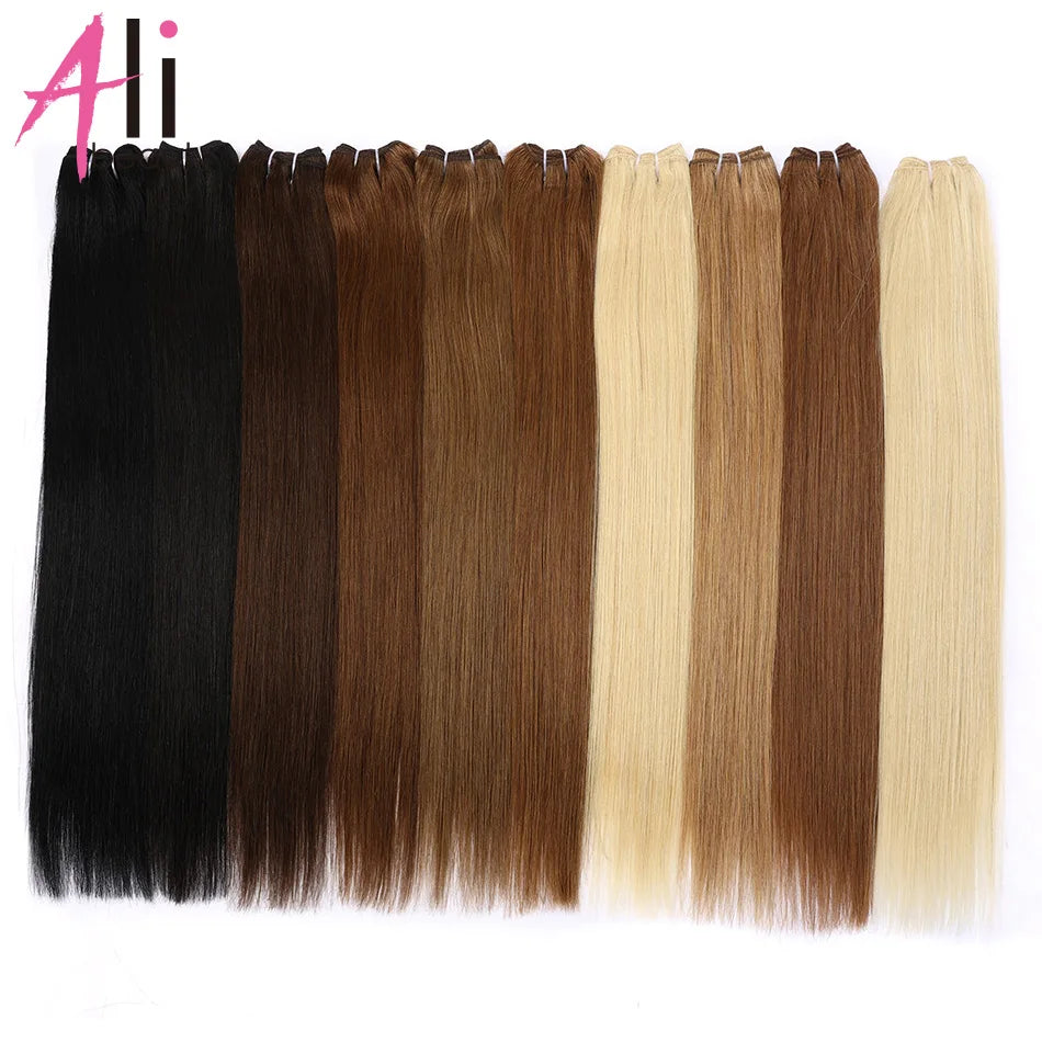 KentDO™ Straight Blonde Human Hair Extensions – Silky & Natural