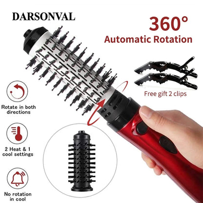 KentDO™ 2-in-1 Rotating Hot Air Brush & Hair Dryer