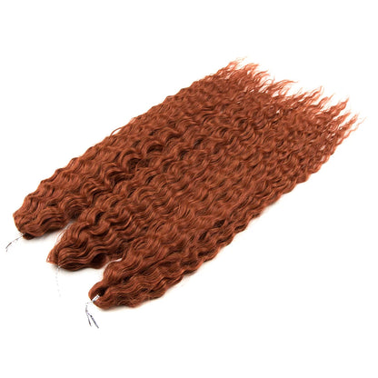KentDO™ Water Wave Crochet Hair – Soft, Natural Curls 22"