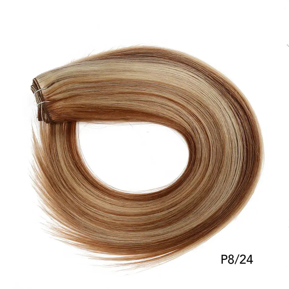 KentDO™ Straight Blonde Human Hair Extensions – Silky & Natural