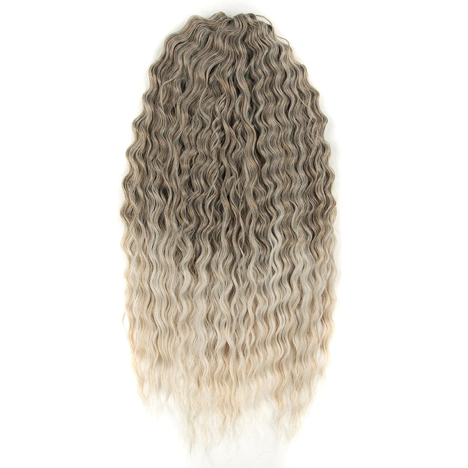KentDO™ Water Wave Crochet Hair – Soft, Natural Curls 22"