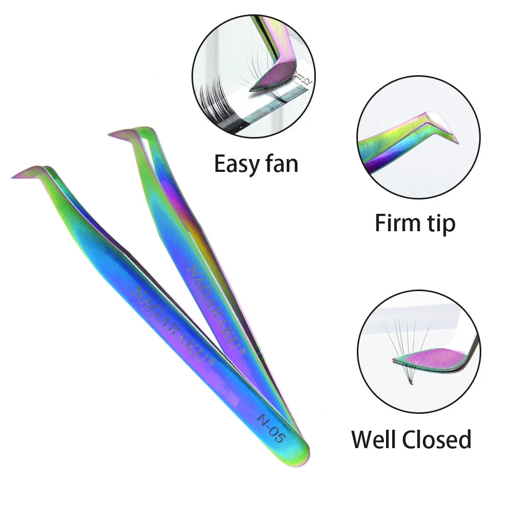 KentDO™ Precision Eyelash Tweezers – Stainless Steel Grip