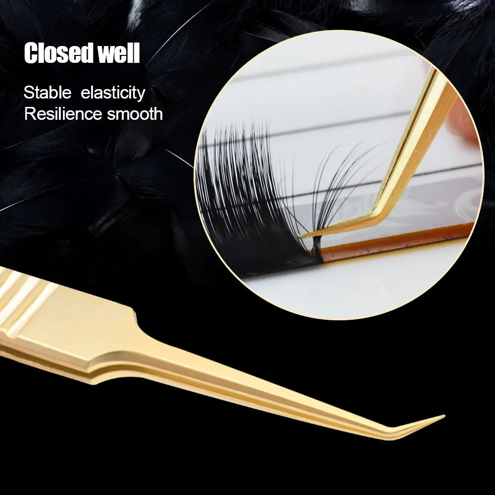 KentDO™ Precision Eyelash Tweezers – Stainless Steel Grip