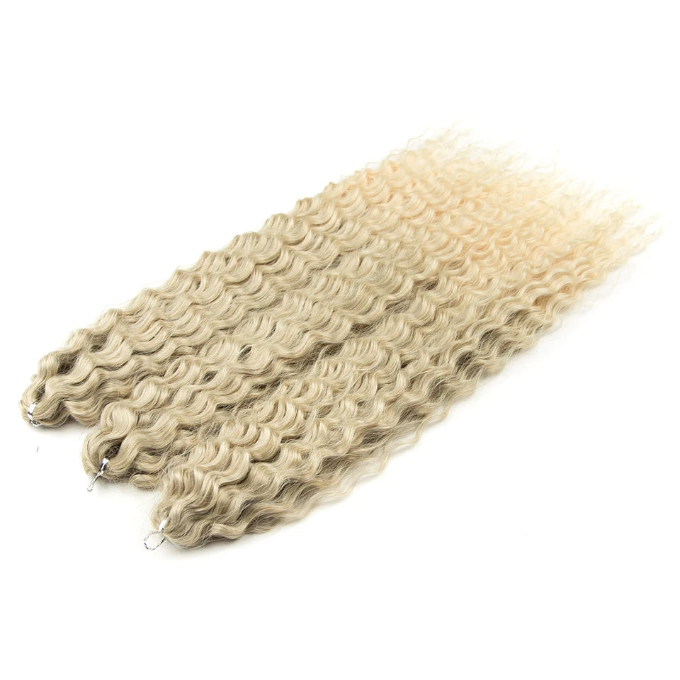 KentDO™ Water Wave Crochet Hair – Soft, Natural Curls 22"