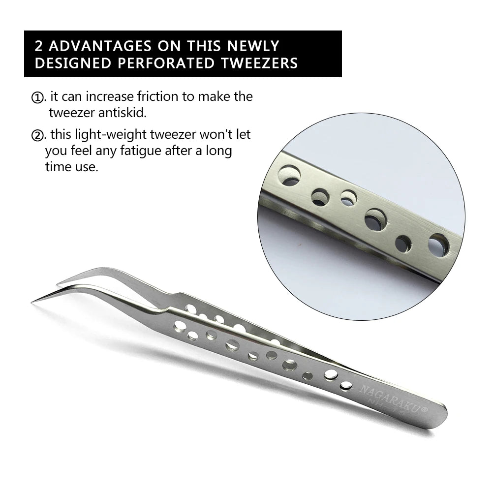 KentDO™ Precision Eyelash Tweezers – Stainless Steel Grip