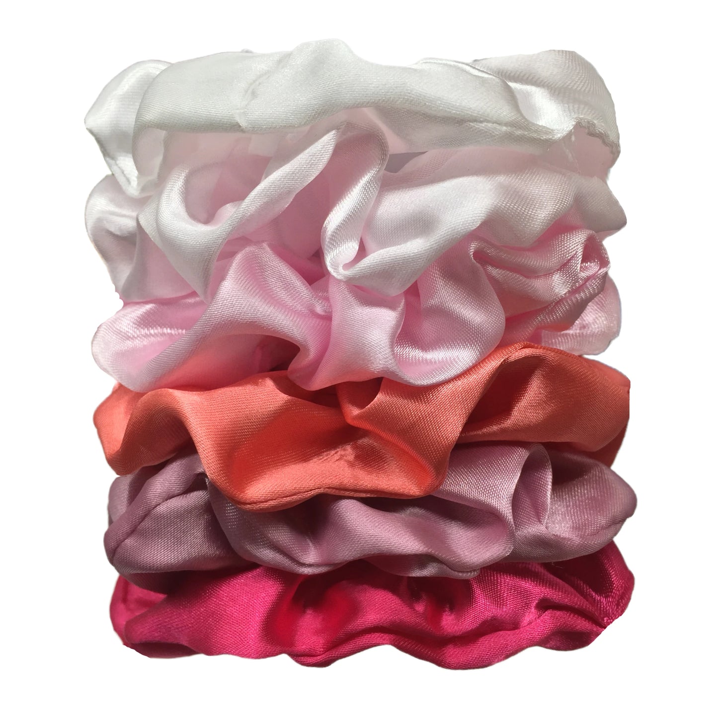 KentDO™ Satin Scrunchies 6PCS – No-Crease Hair Ties