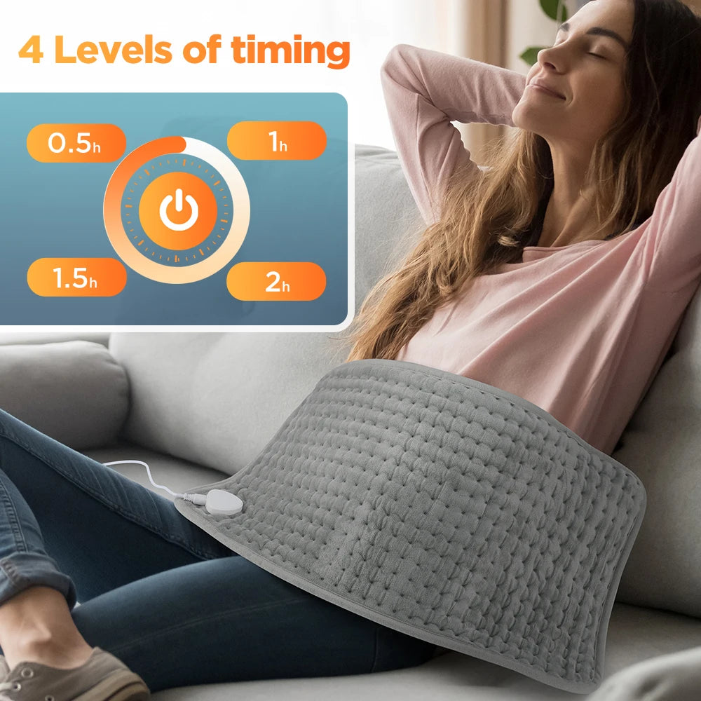 Electric Heating Pad with 10 Heat Levels for Fast Relief