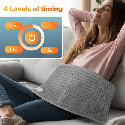 Electric Heating Pad with 10 Heat Levels for Fast Relief