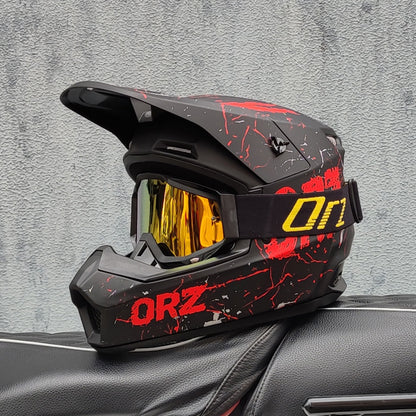 Full Face Motorcycle Helmet for Offroad Racing Safety