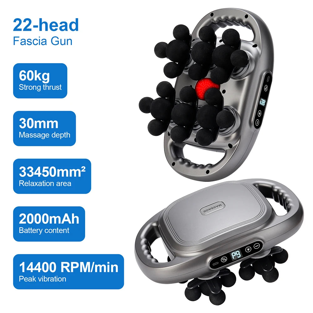 KentDO™ 42-Head Fascia Massage Gun – Deep Muscle Relief