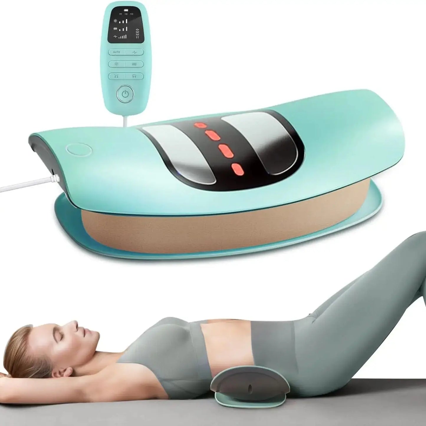 Lumbar Traction Device with Airbag Massage for Back Pain