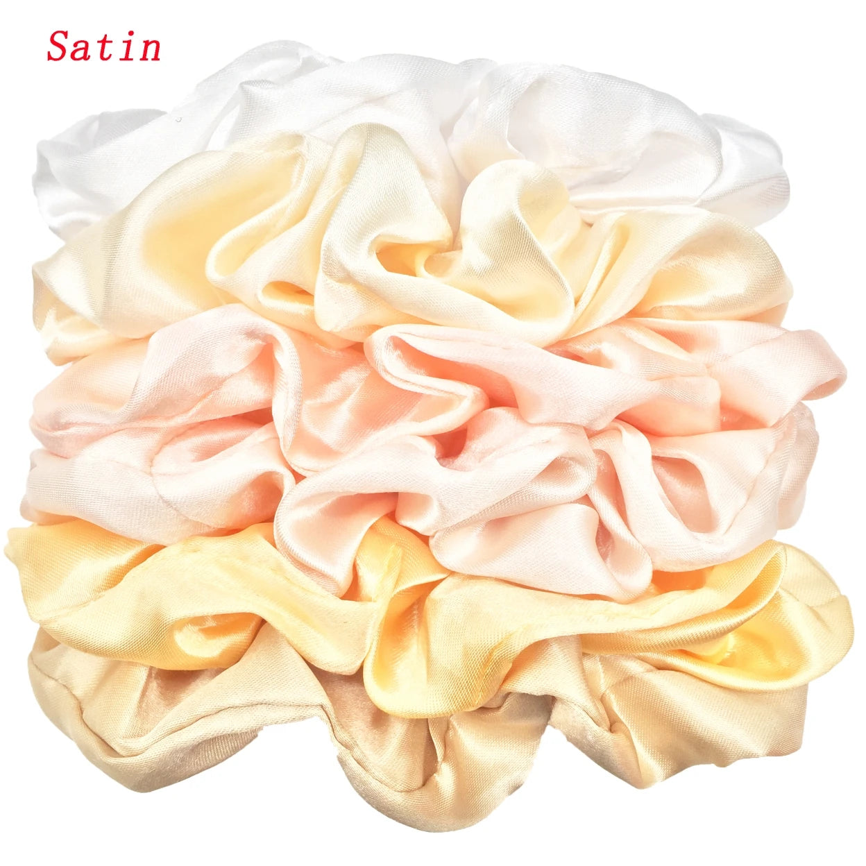 KentDO™ Satin Scrunchies 6PCS – No-Crease Hair Ties