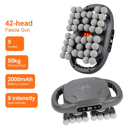 KentDO™ 42-Head Fascia Massage Gun – Deep Muscle Relief