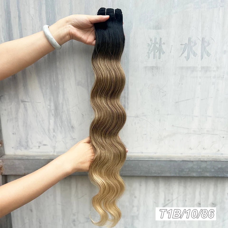 KentDO™ 30" Ombre Brown Body Wave Hair Extensions – Voluminous Look