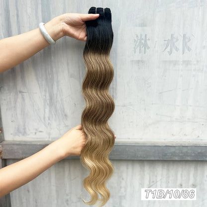 KentDO™ 30" Ombre Brown Body Wave Hair Extensions – Voluminous Look