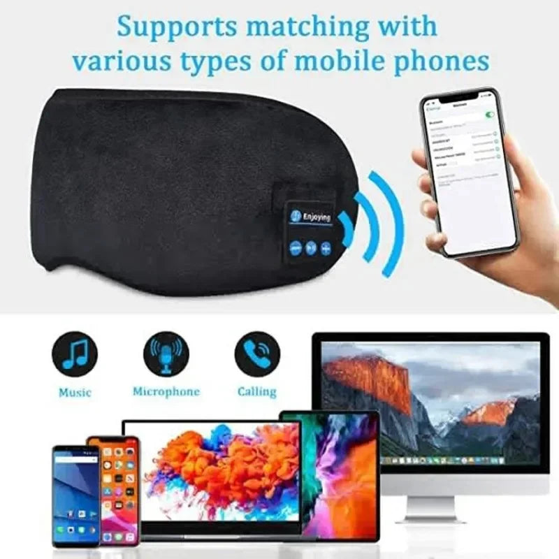 KentDO™ Bluetooth Sleep Mask – Wireless Music Headphones